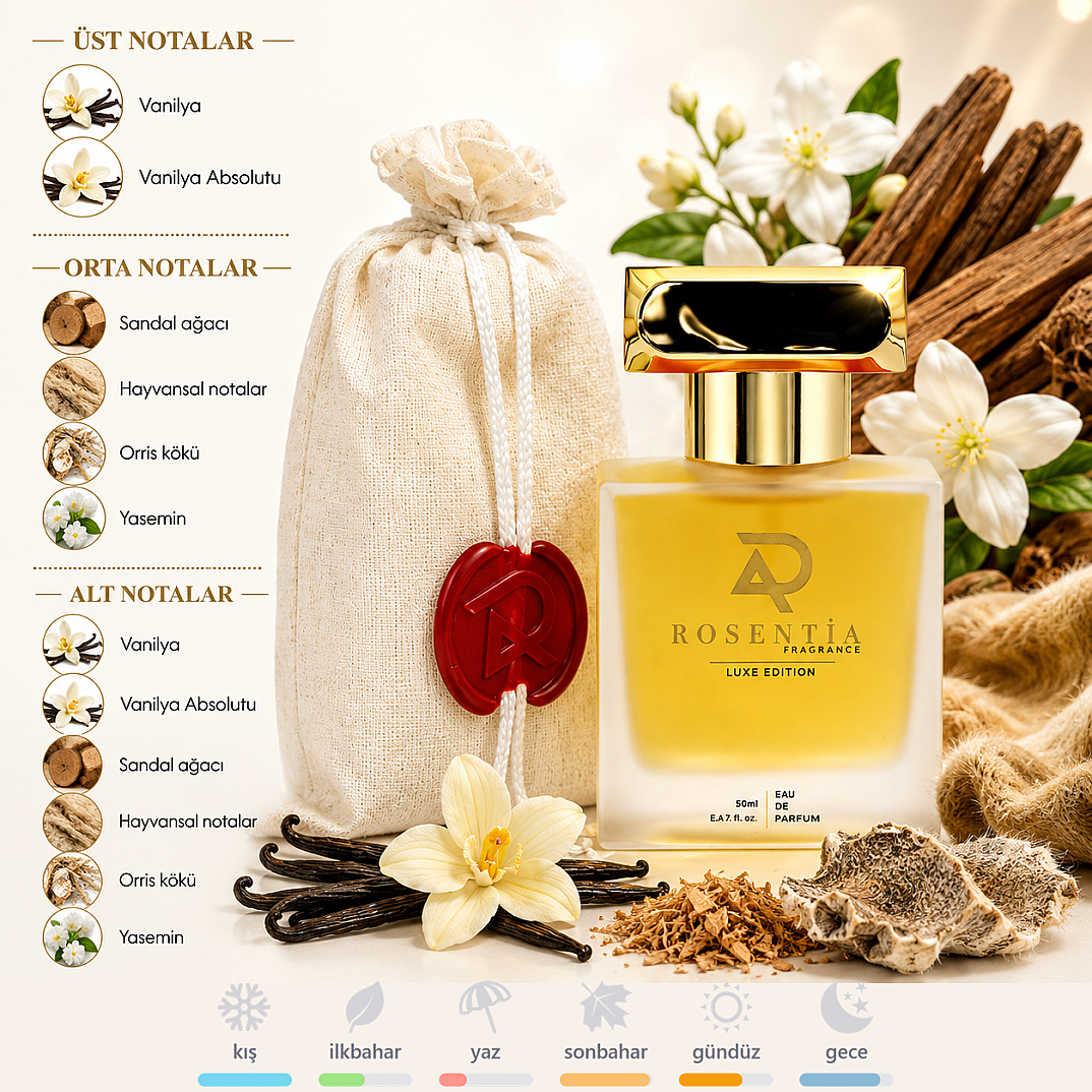 Rosentia Luxe Edition LX32 Tom Ford Vanilla Sex Muadili Unisex Parfüm 50Ml Edp  - 1