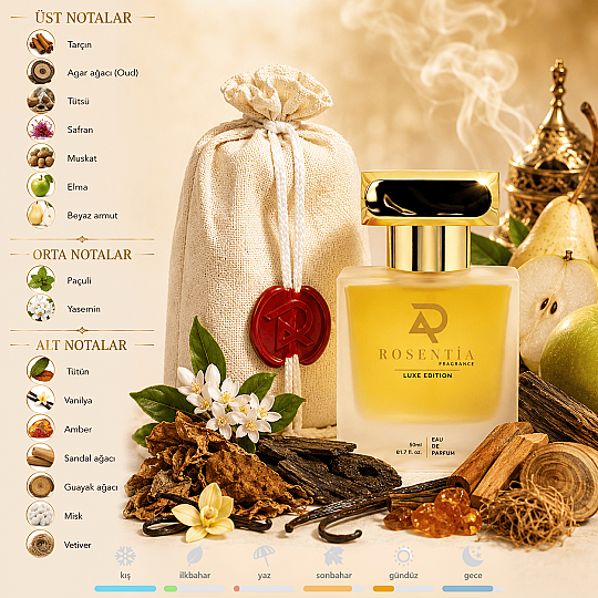 Rosentia Luxe Edition LX51 Mancera Red Tobacco Muadili Unisex Parfüm 50Ml Edp - 1