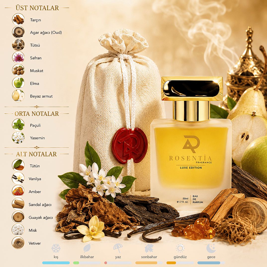Rosentia Luxe Edition LX51 Mancera Red Tobacco Muadili Unisex Parfüm 50Ml Edp - 1