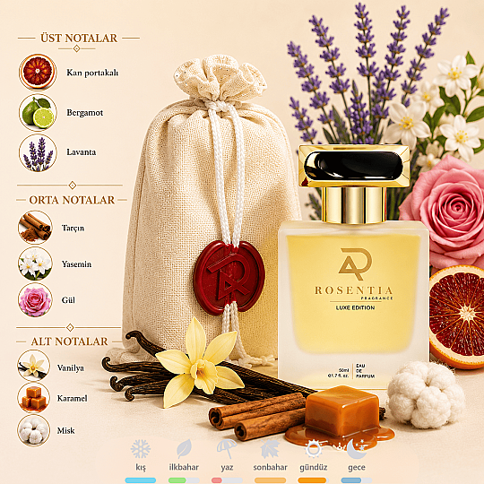 Rosentia Luxe Edition LX52 Xerjoff Lira Muadili Kadın Parfümü 50 ML EDP - 1