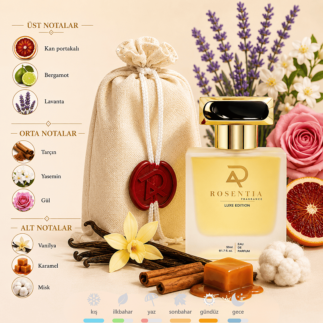 Rosentia Luxe Edition LX52 Xerjoff Lira Muadili Kadın Parfümü 50 ML EDP - 1